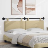 vidaXL Cap de pat suspendat Simplu Verde deschis gri 190 x 55 x 5 cm 42031829