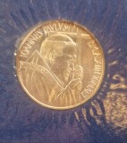 Vatican 500 Lire, Argint, in Folder, KM#227, John Paul II Social Doctrine