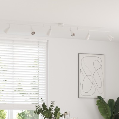 vidaXL Spotlight Tavan 6 Way Adjustable White GU10 foto