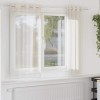 Gossi perdele voile cu oelii 2 buc crem 140x140 cm