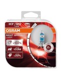 Set 2 Becuri H7 Osram Night Breaker Laser +150%, 12V 55W, Lumina Alba, Vizibilitate Extinsa, Made in Germany/USA
