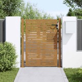 vidaXL Poartă pentru grădină, 105x155 cm, oțel corten, dreptunghiuri