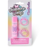 Martinelia Shimmer Wings Lip Balm &amp; Ring Set set pentru copii