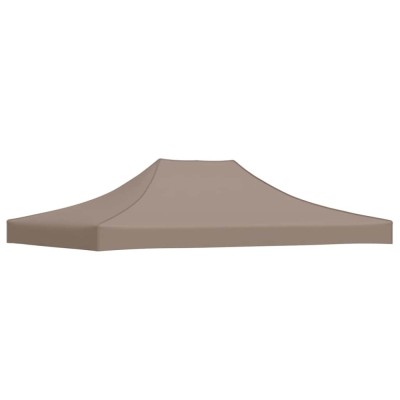 Acoperis cort de petrecere, gri taupe, 4,5 x 3 m, 270 g/m&amp;sup2; foto