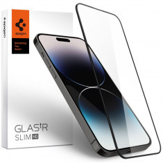 Folie de protectie Spigen Glass FC pentru Apple iPhone 14 Pro Max Negru