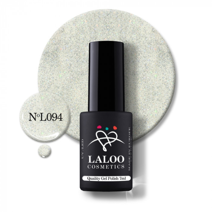 094 Silver Holo Glitter | Laloo gel polish 7ml