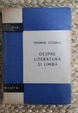 DESPRE LITERATURA SI LIMBA-GEORGE COSBUC