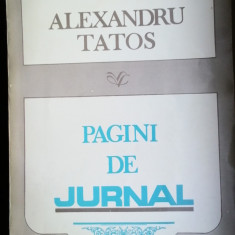 ALEXANDRU TATOS - PAGINI DE JURNAL