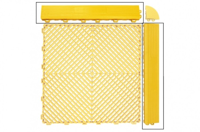 Margini Pardoseala Modulara Ventilata pentru Garaj Depozit Galben Performance AutoTuning