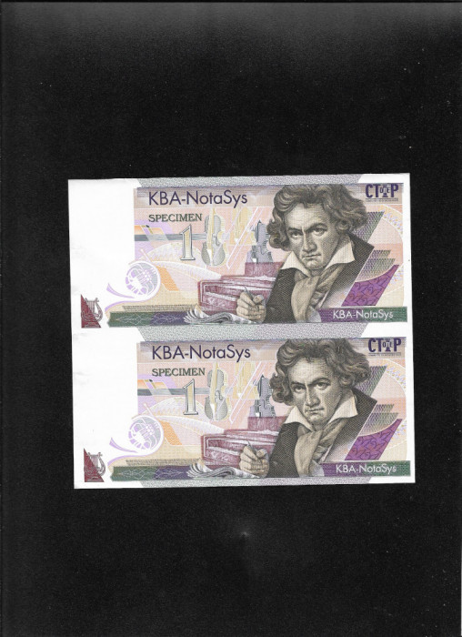 Rar! Test note 2 x 1 Beethoven NotaSys Specimen Orlof