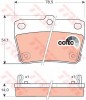 Set placute frana,frana disc TOYOTA RAV 4 II (CLA2, XA2, ZCA2, ACA2) (2000 - 2005) TRW GDB3279