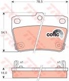 Set placute frana,frana disc TOYOTA RAV 4 II (CLA2, XA2, ZCA2, ACA2) (2000 - 2005) TRW GDB3279