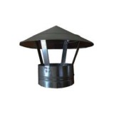 Capac Terminal Simplu Pentru Cos Fum, Tabla Neagra 120 Mm