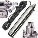 Cumpara ieftin *RACIRE ULEI* Pompa Apa Submersibila 1500W, CABLU 20M, 3000l/h, QGD Tip Tun cu Turbine, *RACIRE CU ULEI* Fara Plutitor Campion CMP1327