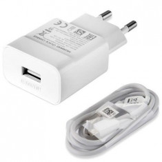 Set Incarcator Retea Original Huawei Quick Charge Cu Cablu Type-c 5v 2a Alb Bulk foto