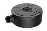 Doza conexiuni Hikvision DS-1280ZJ-S/BK pentru camere dome, aluminiu, neagra, montaj perete/tavan