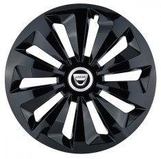 Set 4 capace roti Fox negru R16 pentru gama auto Dacia