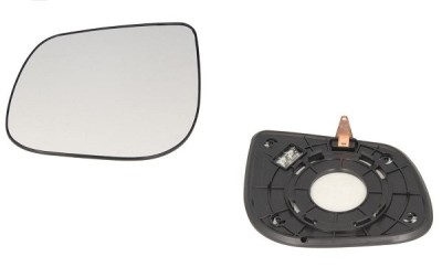 Geam oglinda exterioara cu suport fixare Kia Picanto (Ta), 06.2011-, Stanga, incalzita; geam convex; cromat foto