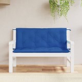 Set 2 Perne Banca Gradina Gossi, 120x50x7 cm, Albastru Oxford, Exterior, Umplutura Fibre, Rezistenta Apa