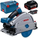 Bosch GKT 18V-52 GC BITURBO + GBA - Fierastrau circular 140x20 mm valiza speciala + Acumulator Li-Ion 18 V 5 Ah