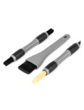 Set 3 Pensule Detailing Interiorului Auto cu Forme Diferite pentru Acces Maxim
