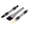 Set 3 Pensule Detailing Interiorului Auto cu Forme Diferite pentru Acces Maxim