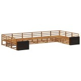 vidaXL Seturi de canapele 10 pcs Lemn Solid de Acacia 3383902