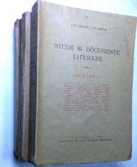 carte veche 1931 studii si documente literare vol 1;3 si 5 Toroutiu foto