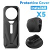 Husa silicon + protectie obiective + stand pentru camera de actiune Insta360 X5