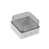 Doza de ramificatie aplicata ABS 210x210x140mm IP67 IK06 transparenta inalta, METE
