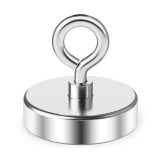 Magnet Neodim Puternic cu Maner D48, 75 KG Forta Tractiune, Prindere Rapida