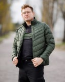 Geaca matlasata din puf olive NEO XXL