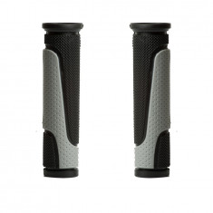 Set 2 mansoane bicicleta Rival Store, gri/negru, lungime 125mm