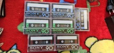 CASETA AUDIO SONY LOT 7 BUCATI . 90 de minute (135m) Sony AHF 90 ,Sony BHF 90,Sony UCX-S 90