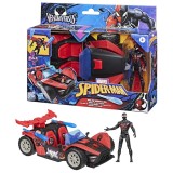 MARVEL SPIDER MAN VENOM VERSUS LANSATOR AUTO SI FIGURINA MILES MORALES