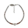 Brățară Hematit Multicolor Flavio, Argint 925 Placat Rodiu, Ajustabilă 19-23cm, Bijuterie Damă, Made in Italy