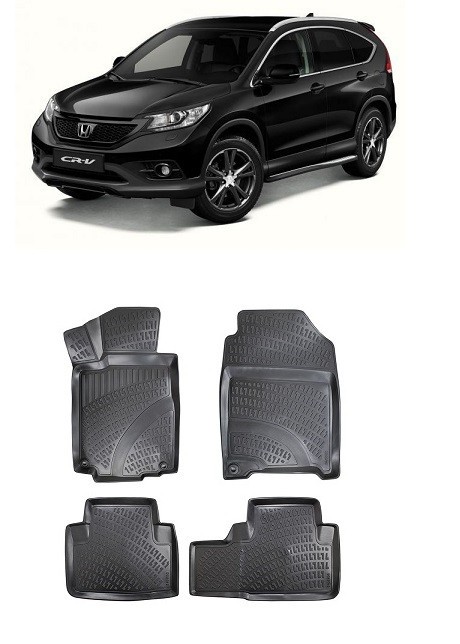 Set Covorase Auto Cauciuc tavita dedicate Honda Cr-V IV (2011-2016)