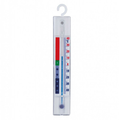 Termometru pentru frigider -40 - +40C alb 152x24x9mm cu agatatoare foto