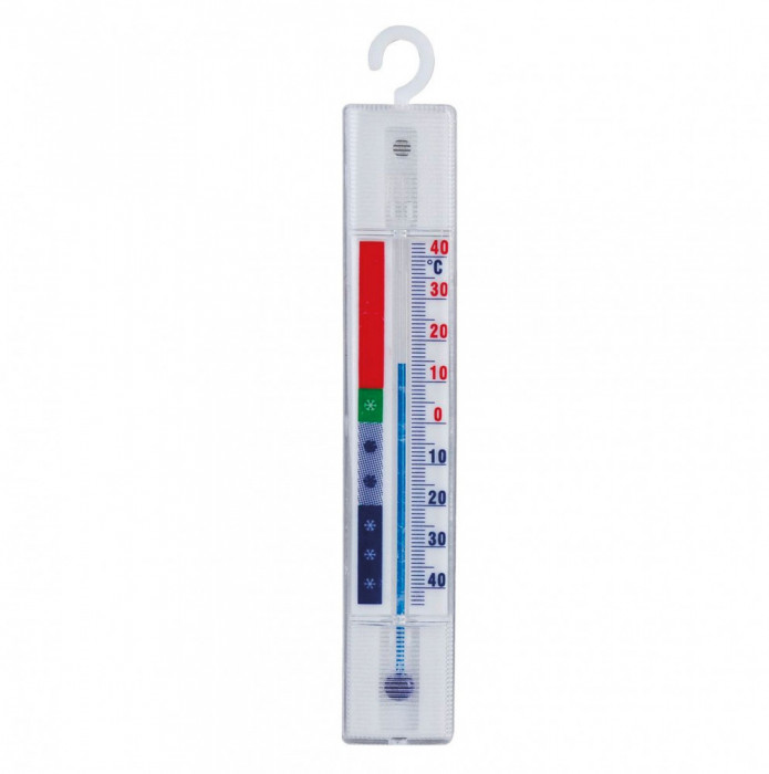 Termometru pentru frigider -40 - +40C alb 152x24x9mm cu agatatoare
