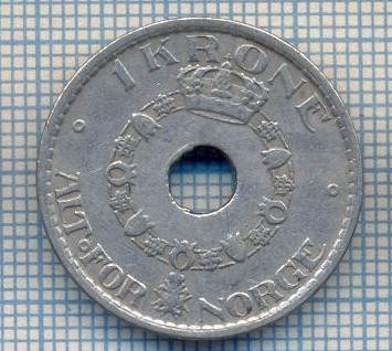 AX 337 MONEDA - NORVEGIA - 1 KRONE -ANUL 1949 -STAREA CARE SE VEDE foto