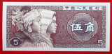 China 5 jiao 1980 UNC necirculata **