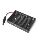 Suport baterii 6xAA UM-3X6 &ndash; Carcasă cu mufă pentru alimentare 9V