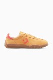 Converse sneakers din piele &icirc;ntoarsă Run Star Trainer culoarea galben, A15089C