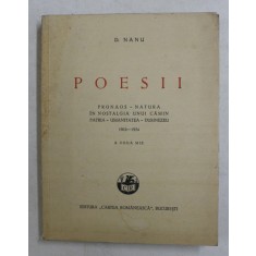 POESII de DUMITRU G. NANU , 1934
