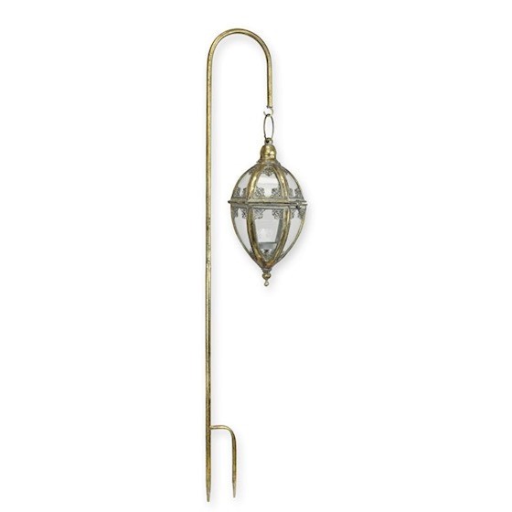 Lampion din metal cu picior pentru gradina LA-154