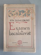 EXAMEN DE BACALAUREAT - ION DONGOROZI foto