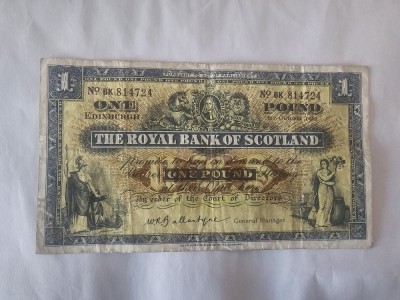 Scotia 1 Pound 1962 Rara foto