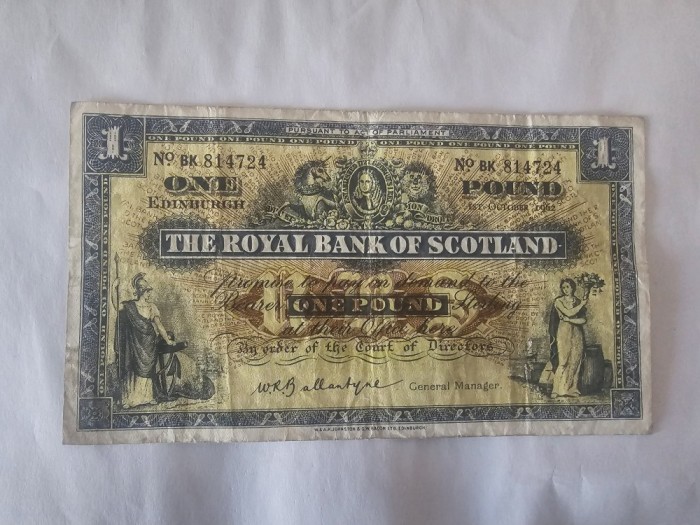 Scotia 1 Pound 1962 Rara
