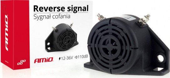 Avertizor sonor mers inapoi Amio 12-36V 110 dB