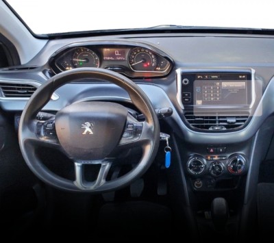Folie Mata, Duragon, protectie display, pentru Navigatie Centrala Peugeot 208 5 doors 2015-2019, Anti-Amprenta, din silicon foto